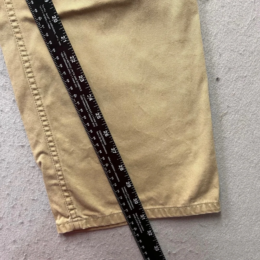 Polo Ralph Lauren 650 Straight Leg Chino Pants Mens 38x30 Khaki Tan Cotton Twill